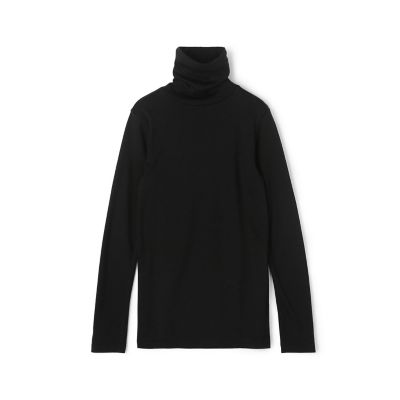 ブラッシュドコットン　タートルネックプルーバー