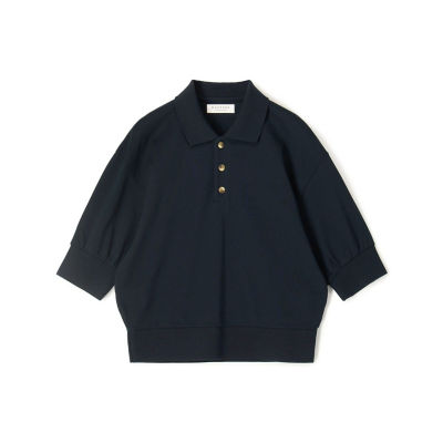 ＜maison TOMORROWLAND＞コットンジャージー　ポロカラープルオーバー