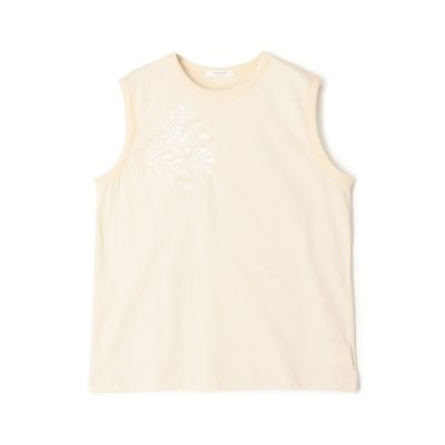 ＜maison TOMORROWLAND＞ボタニカルエンブロイダリー　ノースリーブプルオーバー