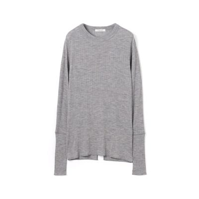【送料無料】maison TOMORROWLAND/メゾン トゥモローランド ウールリブ クルーネックプルオーバー 15グレー トップス【三越伊勢丹/公式】
