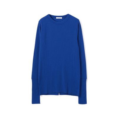 【送料無料】maison TOMORROWLAND/メゾン トゥモローランド ウールリブ クルーネックプルオーバー 65ブルー トップス【三越伊勢丹/公式】