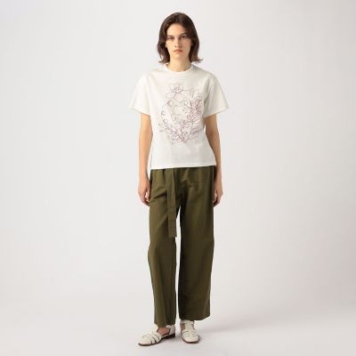 ボタニカルエンブロイダリー　Ｔシャツ