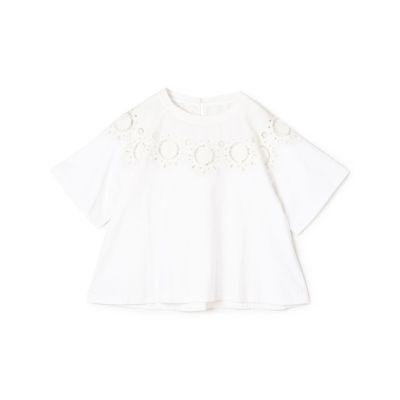 ＜maison TOMORROWLAND＞ボタニカルエンブロイダリー　ハーフスリーブＴシャツ