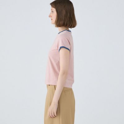 コットンジャージー トリムTシャツ | maison TOMORROWLAND