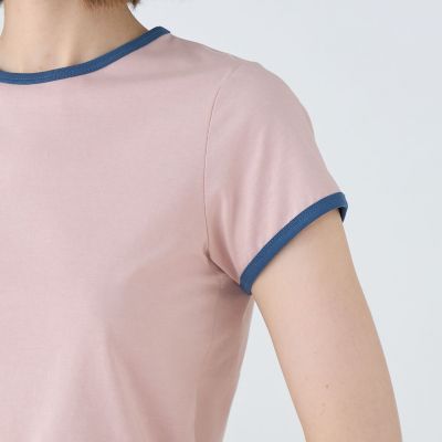 【Stone 】コットンジャージTシャツ コットンジャージー トリムTシャツ | maison TOMORROWLAND
