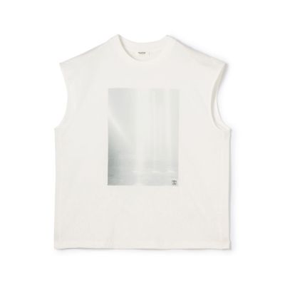 maison TOMORROWLAND/メゾン トゥモローランド フォトプリント ノースリーブTシャツ
