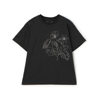 ＜maison TOMORROWLAND＞ボタニカルエンブロイダリー　ハーフスリーブＴシャツ