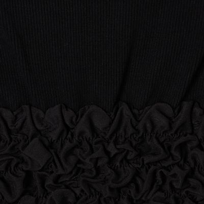 フリルコンビ　クルーネックプルオーバー
