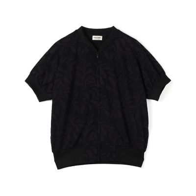 【送料無料】maison TOMORROWLAND/メゾン トゥモローランド ボタニカル ジップアップカーディガン 19ブラック トップス【三越伊勢丹/公式】