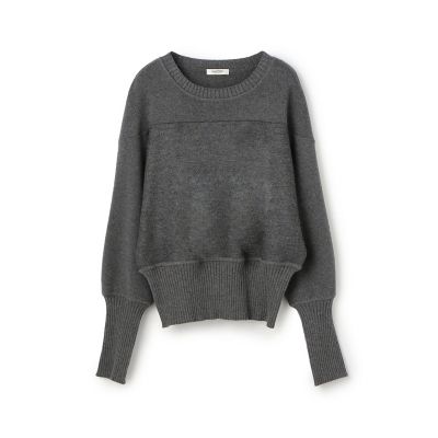 ＜maison TOMORROWLAND＞ニットコンビジャージー　クルーネックプルオーバー