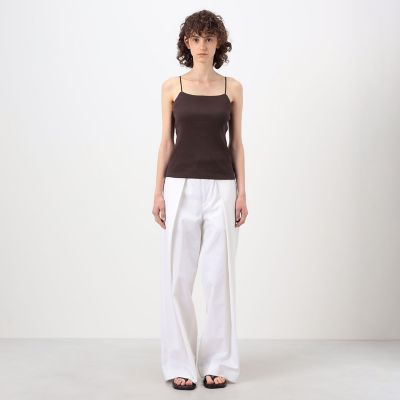 Crea　ロングパンツ、8分袖、カップ付きキャミソール　おまとめ売り コットンリブ カップ付きキャミソール | maison TOMORROWLAND/メゾン