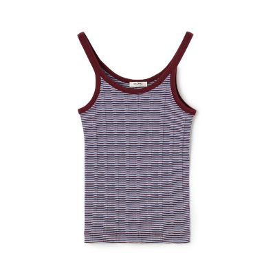 ＜maison TOMORROWLAND＞シルキーボーダー　キャミソール