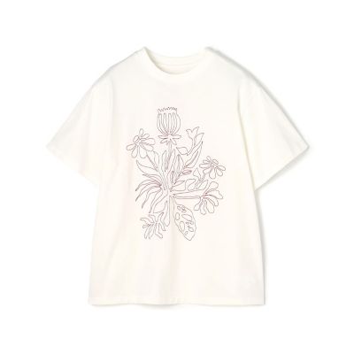 ボタニカルエンブロイダリー Tシャツ | maison TOMORROWLAND/メゾン
