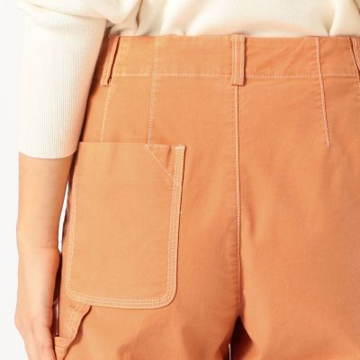 【タイムセール：６月３０日（月）午前９時３０分迄】コットンブロークンツイル　ストレートペインターパンツ