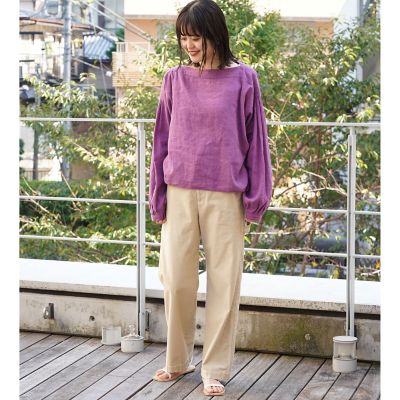 【タイムセール：６月３０日（月）午前９時３０分迄】コットンブロークンツイル　ストレートペインターパンツ
