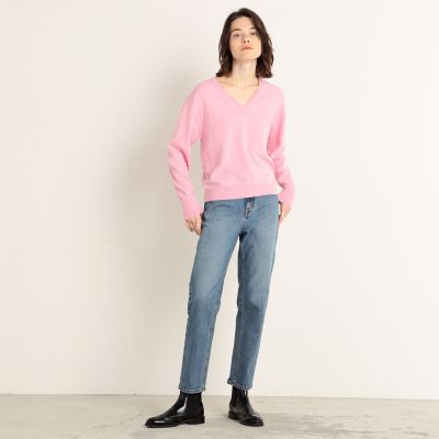 プランテーション☆22春夏☆コットンストレッチデニムPT☆黒☆手洗い可☆美品です プランテーション☆22春夏☆コットンストレッチデニムPT☆黒