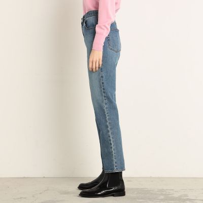 プランテーション☆22春夏☆コットンストレッチデニムPT☆黒☆手洗い可☆美品です プランテーション☆22春夏☆コットンストレッチデニムPT☆黒