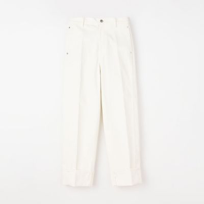 ピグメントダイデニム　ロールアップパンツ