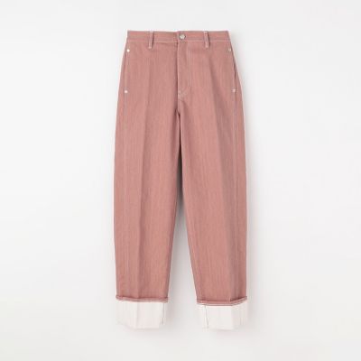 ピグメントダイデニム　ロールアップパンツ