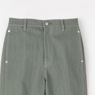 ピグメントダイデニム　ロールアップパンツ