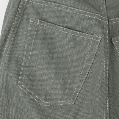 ピグメントダイデニム　ロールアップパンツ
