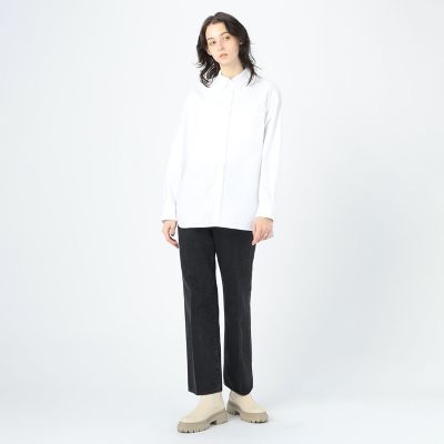 コットンブラックデニム ブーツカットパンツ | maison TOMORROWLAND