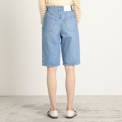 コットンデニム　ハーフパンツ