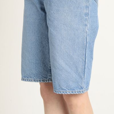 コットンデニム　ハーフパンツ