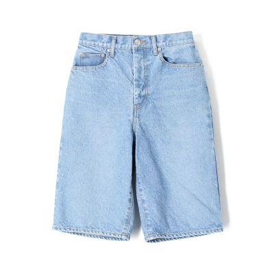 コットンデニム　ハーフパンツ