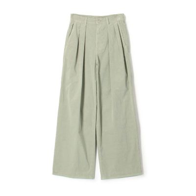 ＜maison TOMORROWLAND＞コットンストレッチコーデュロイ　タックワイドパンツ