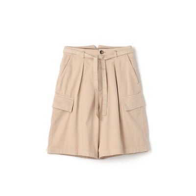 ＜maison TOMORROWLAND＞ソフトコットンサテン　タックハーフパンツ