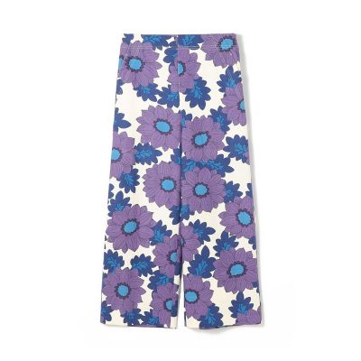 ＜maison TOMORROWLAND＞クレマチスプリント　ワイドフレアクロップドパンツ