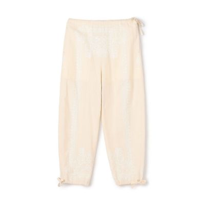 ＜maison TOMORROWLAND＞コットンリネンパナマ　ドローストリングパンツ