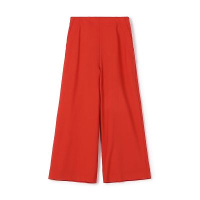 ＜maison TOMORROWLAND＞ウールポリエステルストレッチ　ワイドクロップトパンツ