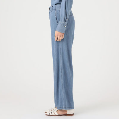DT MaxMara ★ コットン ストレートデニム ZENDAYA ブルー S Max Mara Zendaya wide-leg jeans S Max Mara
