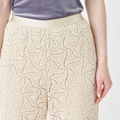 トライアングルクロシェ　セミフレアパンツ