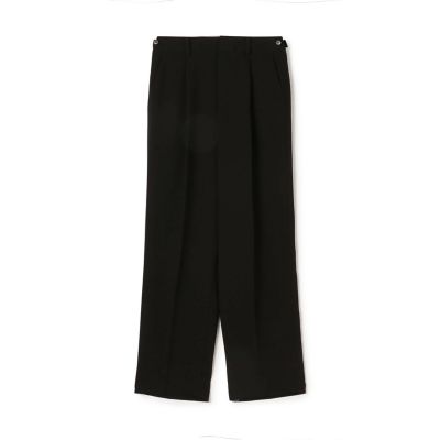 ＜maison TOMORROWLAND＞バックサテンジョーゼット　タックテーパードパンツ