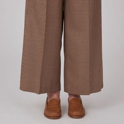 ウールナチュラルストレッチ　タックワイドパンツ
