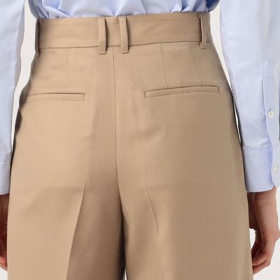 ウールサキソニー　ハイウエストパンツ