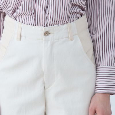 ピグメントドリルクロス　ストレートパンツ