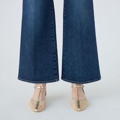 ストレッチデニム　フレアパンツ