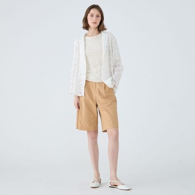 コットンジョーゼット　ハーフパンツ