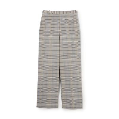 ＜maison TOMORROWLAND＞トゥーサイドチェック　ストレートパンツ