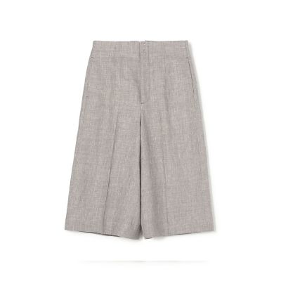 SILK NEP DENIM 5P WIDE SHORTS