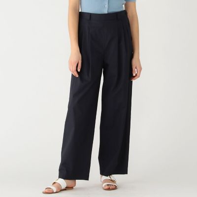 ＜maison TOMORROWLAND＞コットンサテンタイプライター　フロントタックパンツ