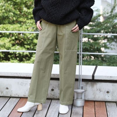 コットンナイロン　カーゴパンツ