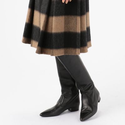 シャギーチェック ボックスタックスカート | maison TOMORROWLAND