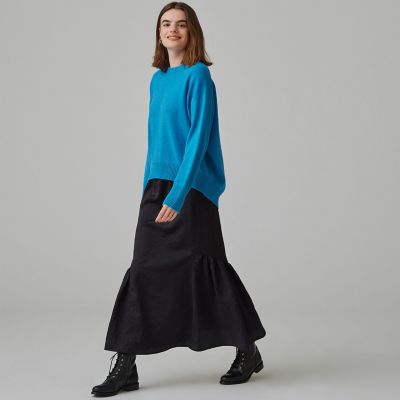 ジャストカヴァリ　アシンメトリー　ギャザー　スカート SLY（スライ）の「ASYMMETRY GATHER SK アシンメトリー ギャザー