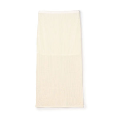 【SALE】トゥモローランド メッシュコットン Iラインミディスカート 11ホワイト ロングスカート