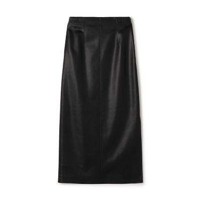 ＜maison TOMORROWLAND＞【送料無料】レザーライク　Ｉラインスカート
